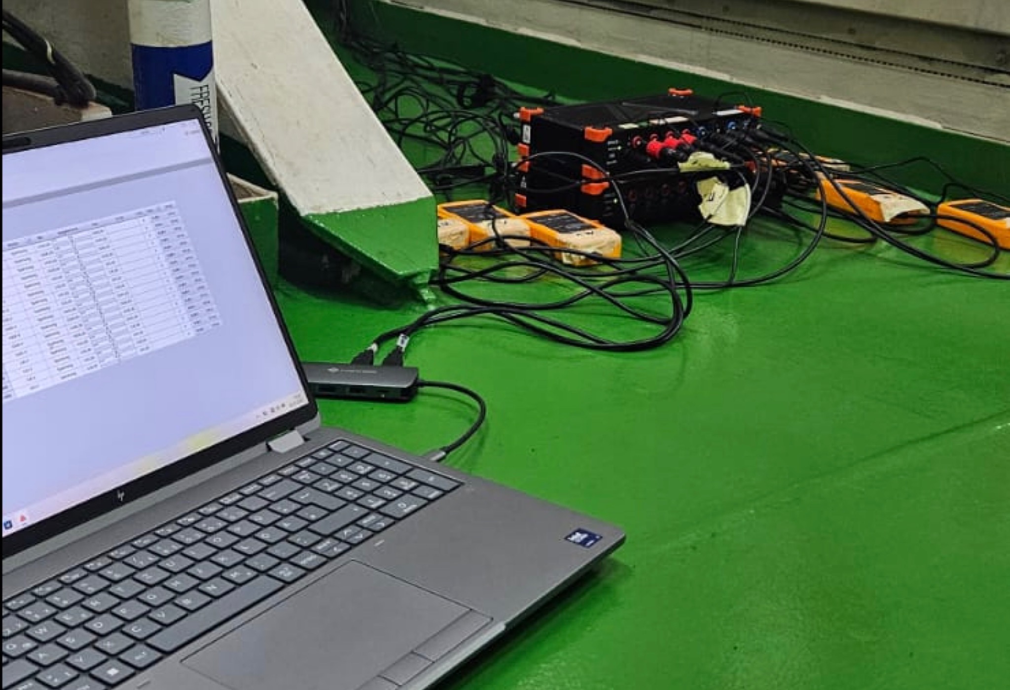 Professioneller Messaufbau für elektrische Systemanalysen